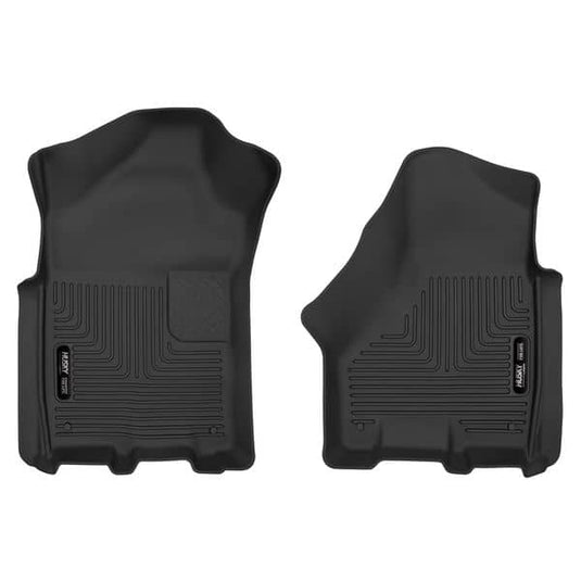 Husky Liners X-act Contour Floor Liners, Front, Black, Crew/Mega Cab - 2019-2026 Ram 2500/3500