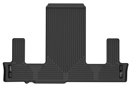 Husky Liners X-act Contour Floor Liner, 3rd Row, Black, With Second Row Buckets - 2021-2026 Cadillac Escalade, Chevrolet Tahoe, GMC Yukon