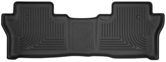 Husky Liners X-act Contour Floor Liners, Rear, Black, 7 Passenger or 8 Passenger (Pilot) - 2016-2022 Honda Pilot, 2019-2025 Honda Passport