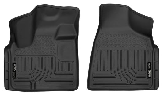 Husky Liners X-act Contour Floor Liners, Front, Black - 2008-2020 Dodge Grand Caravan, 2008-2016 Chrysler Town & Country