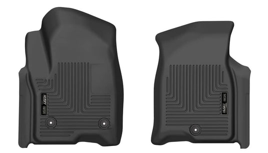 Husky Liners X-act Contour Floor Liners, Front, Black - 2021-2026 Cadillac Escalade/Escalade ESV, Chevrolet Suburban/Tahoe, GMC Yukon/Yukon XL