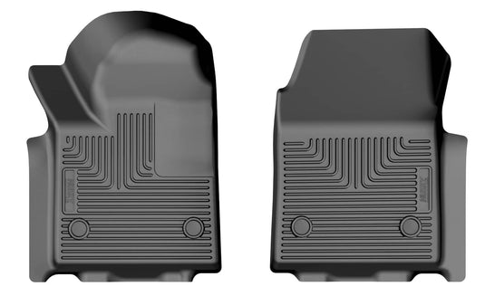 Husky Liners X-act Contour Floor Liners, Front, Black - 2024-2026 Chevrolet Silverado EV, GMC Sierra EV