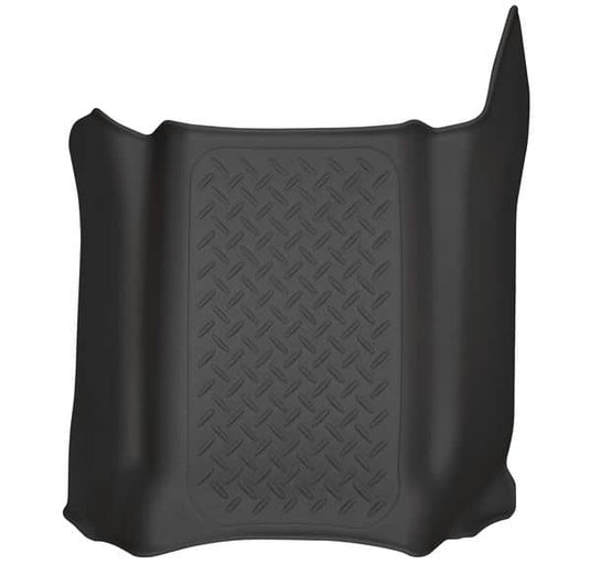 Husky Liners WeatherBeater Center Hump Floor Liner, Front, Black, Extended/Crew Cab - 2019-2026 Chevrolet Silverado 1500/2500 HD/3500 HD, GMC Sierra 1500/2500 HD/3500 HD