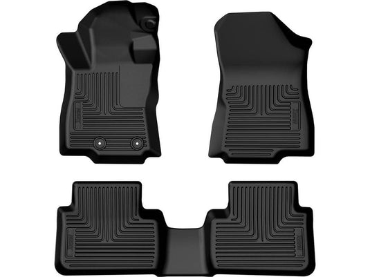 Husky Liners WeatherBeater Floor Liners, Front & 2nd Row, Black, Excluding Hybrid and Wilderness - 2025-2026 Subaru Forester