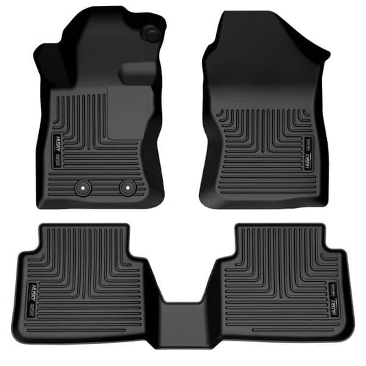 Husky Liners WeatherBeater Floor Liners, Front & 2nd Row, Black - 2020-2024 Subaru WRX