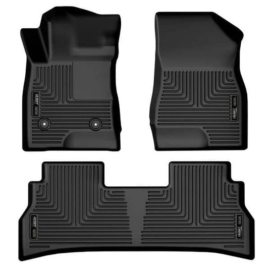 Husky Liners WeatherBeater Floor Liners, Front & 2nd Row, Black - 2024-2026 Buick Envista, Chevrolet Trax