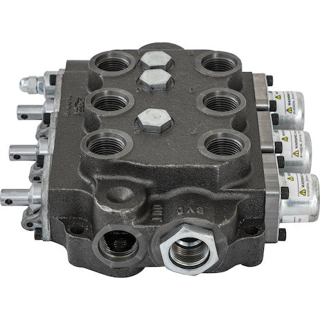 Load image into Gallery viewer, 3 Spool Directional Control Valve 3-Way Detent In/4-way Spring Center/4-Way/PB
