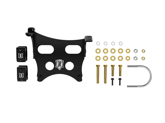Icon Vehicle Dynamics Dual Steering Stabilizer Bracket Kit — 2023-2025 Ford F-250 Super Duty/F-350 Super Duty - ICT-65002 - Absolute Autoguard