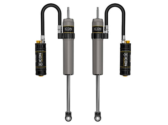 Icon Vehicle Dynamics 0-2.5" Front 2.5 Vs Remote Reservoir Shock Pair with Compression Damping Control Valves - ICT-67800CP - Absolute Autoguard