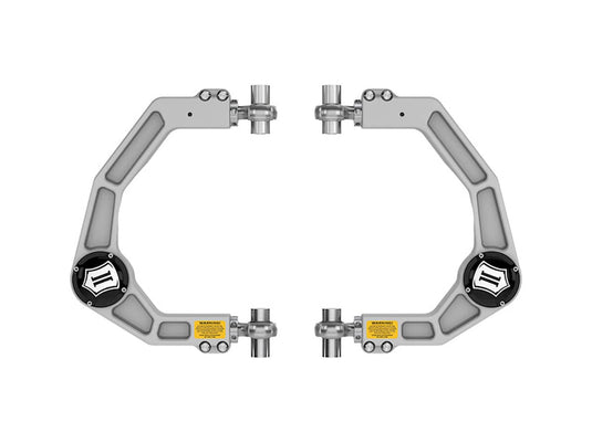 Icon Vehicle Dynamics Billet Upper Control Arms with Delta Joint Pro Kit — 2021-2025 Ford F-150 - ICT-98523DJ - Absolute Autoguard