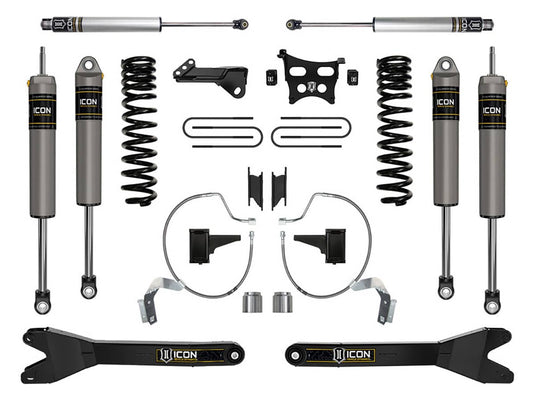 Icon Vehicle Dynamics Stage 3 4.5" Lift Kit with Radius Arms — 2023-2025 Ford - ICT-K65902R - Absolute Autoguard