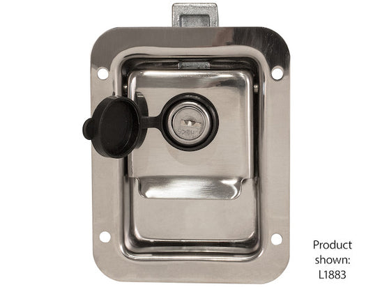 Rust Resistant Steel Junior Single Point Locking Paddle Latch - Weld-On