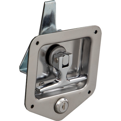 Load image into Gallery viewer, Stainless Single Point T-Handle Latch with Mounting Holes
