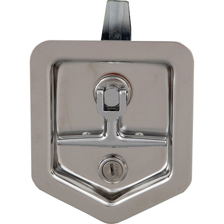 Load image into Gallery viewer, Stainless Single Point T-Handle Latch with Blind Studs/Gasket/Cylinder with Keys
