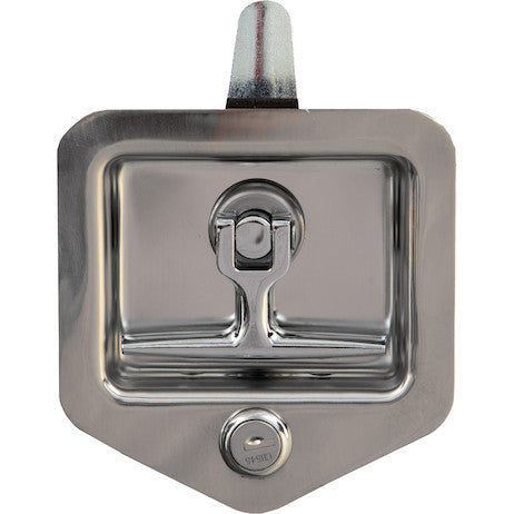 Stainless Single Point T-Handle Latch with Blind Studs/Gasket/Cylinder with Keys