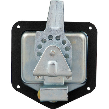 Load image into Gallery viewer, Stainless Single Point T-Handle Latch with Mounting Holes - Zinc Plated
