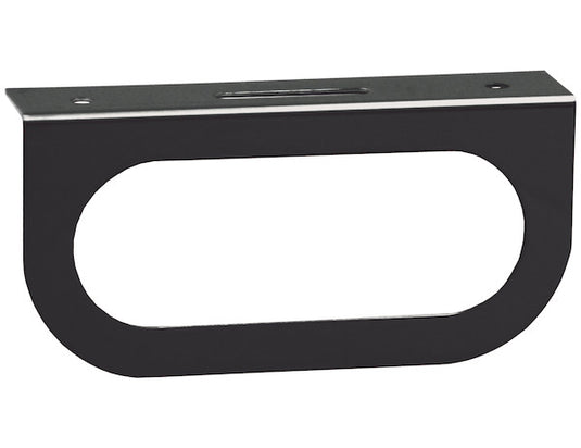 Single Oval Black Powder-Coated DOT Light Bracket