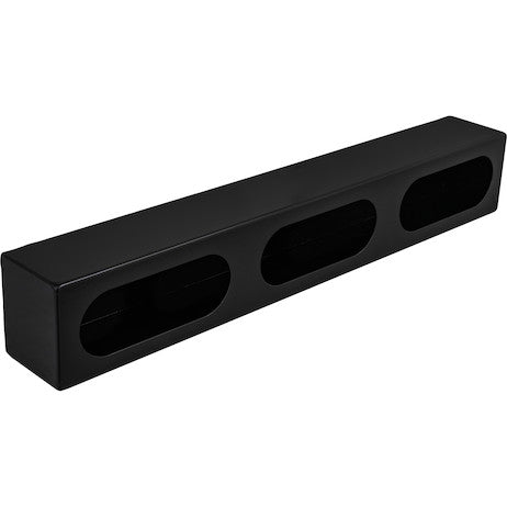 Triple Oval Light Box Black Powder Coated Steel