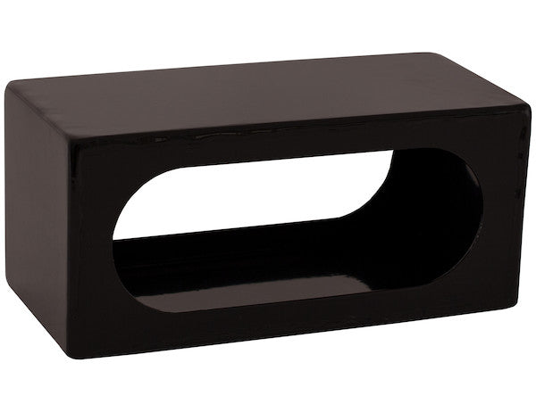 Load image into Gallery viewer, Single Oval Both Front And Back Light Box Black Powder Coated Steel
