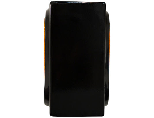 Single Oval Both Front And Back Light Box Black Powder Coated Steel