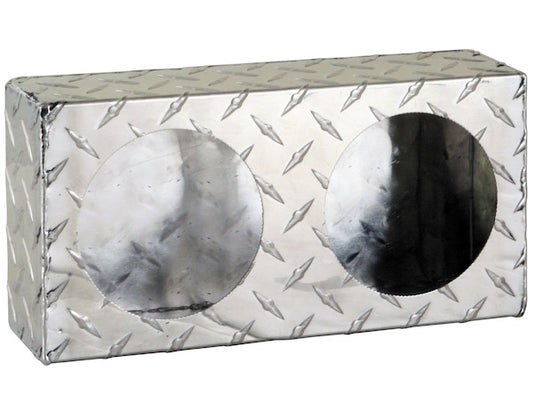 Dual Round Light Box Diamond Tread Aluminum