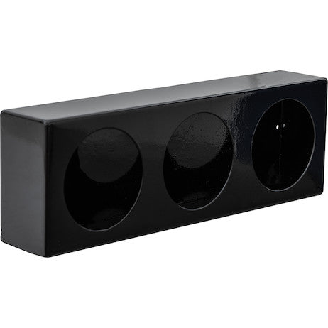 Load image into Gallery viewer, Triple Round Light Box Black Powder Coated Steel
