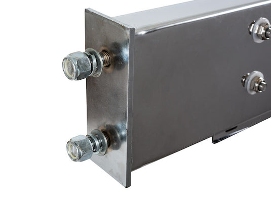 30 Inch Stainless Steel Light Boxes with Mudflap Mounts - Complete Kit (Includes Driver and Passenger Side Boxes)