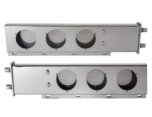 Load image into Gallery viewer, 30 Inch Stainless Steel Light Boxes with Mudflap Mounts - Complete Kit (Includes Driver and Passenger Side Boxes)
