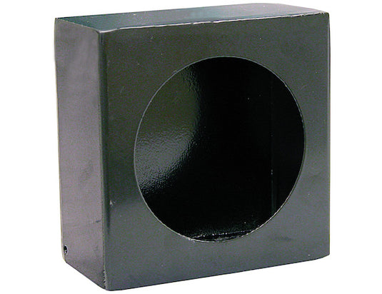 Single Round Light Box Black Powder Coated Steel With Side Light