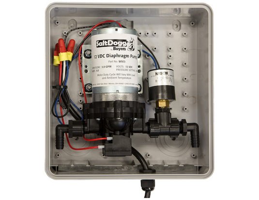 SaltDogg 12 VDC Pre-Wet Enclosure Pump Assembly - 4.5 Gallons Per Minute