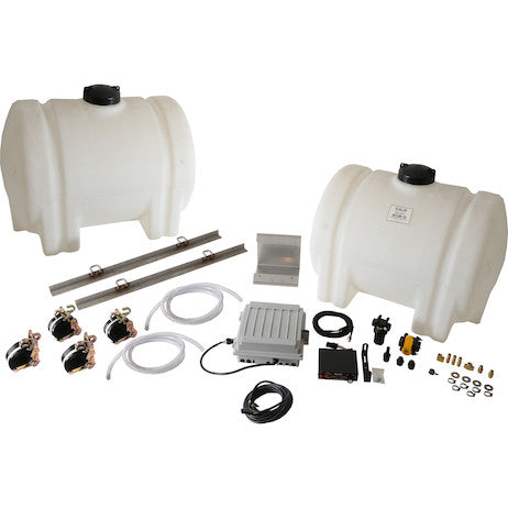 SaltDogg 12 VDC Pre-Wet Kit With Two 55-Gallon Poly V-Box Mount Reservoirs