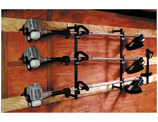 Load image into Gallery viewer, 3-Position Snap-In Trimmer Rack for Enclosed Landscape Trailers
