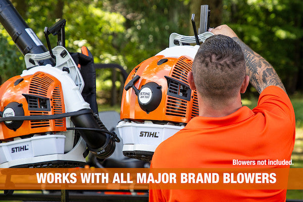 Load image into Gallery viewer, Backpack Blower Rack for Open/Enclosed Landscape Trailers
