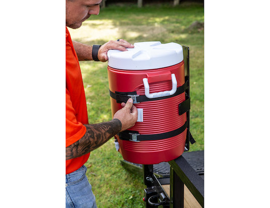 Water Cooler Rack for Open/Enclosed Landscape Trailers