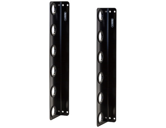 Horizontal Hand Tool Rack for Enclosed Landscape Trailers