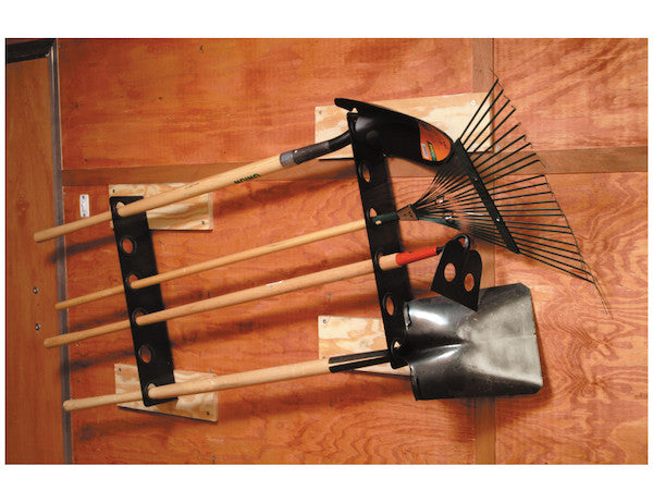 Load image into Gallery viewer, Horizontal Hand Tool Rack for Enclosed Landscape Trailers
