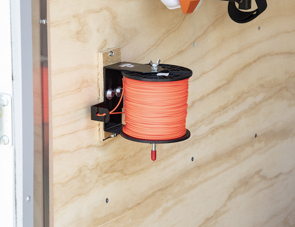 Load image into Gallery viewer, Trimmer Line Spool Bracket for Open/Enclosed Landscape Trailers
