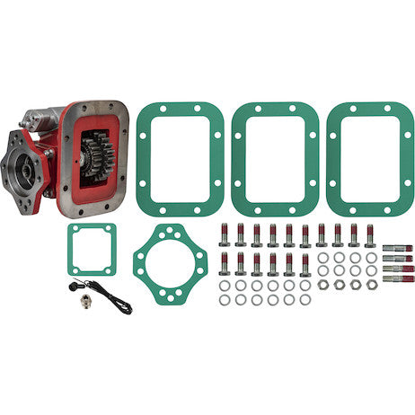Load image into Gallery viewer, PTO, 8 Bolt, Low ratio, Direct mount, Air shift, rotatable mounting flange, 7/8 -13 T splined shaft, forward position
