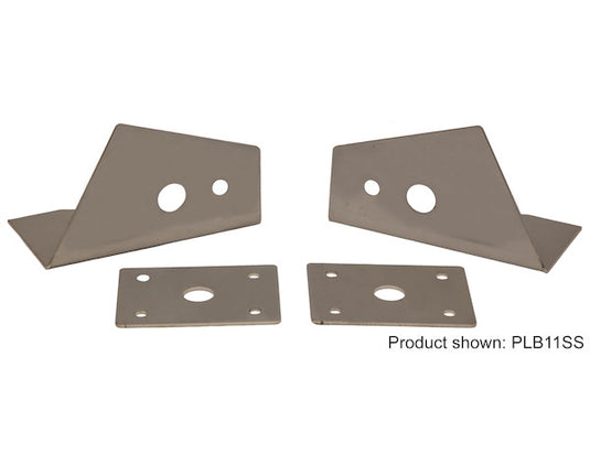 Stainless Steel Truck Hood Light Brackets For Use With Single Stud Plow Lights
