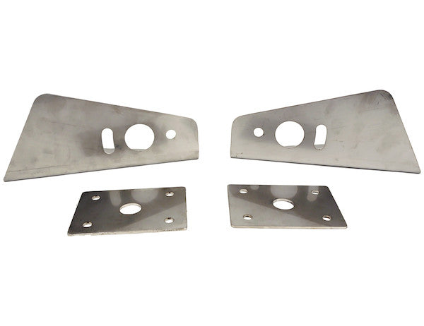 Load image into Gallery viewer, Extended Stainless Steel Truck Hood Light Brackets For Use With Dual Stud Plow Lights
