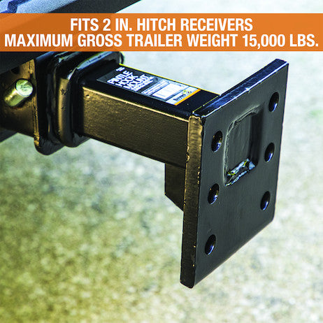 Load image into Gallery viewer, 2 Inch Pintle Hitch Mount - 2 Position, 10 Inch Shank
