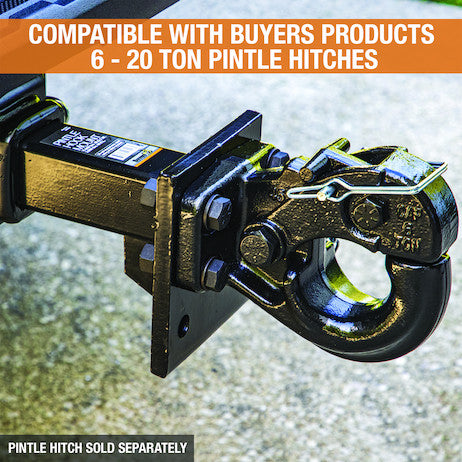 2 Inch Pintle Hitch Mount - 2 Position, 10 Inch Shank