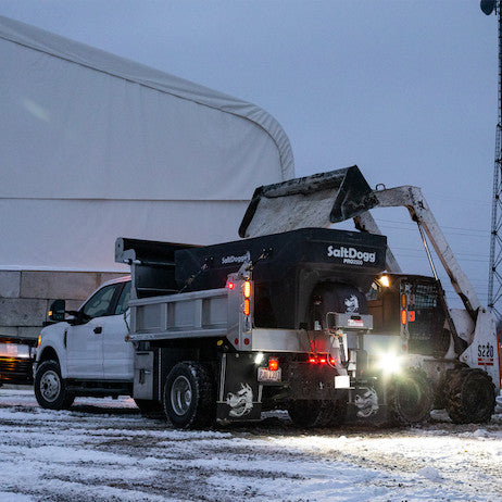 SALTDOGG® PRO ELECTRIC POLY HOPPER SPREADER WITH AUGER
