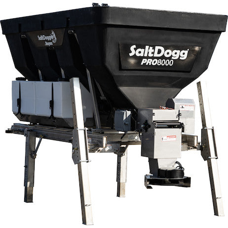 8.0 Cubic Yard Electric Black Poly/Stainless Steel Hopper Spreader With Conveyor Chain