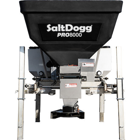 8.0 Cubic Yard Electric Black Poly/Stainless Steel Hopper Spreader With Auger