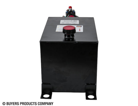 Buyers 3-Way DC Power Unit-Electric Controls Horizontal 3 Gallon Steel Reservoir