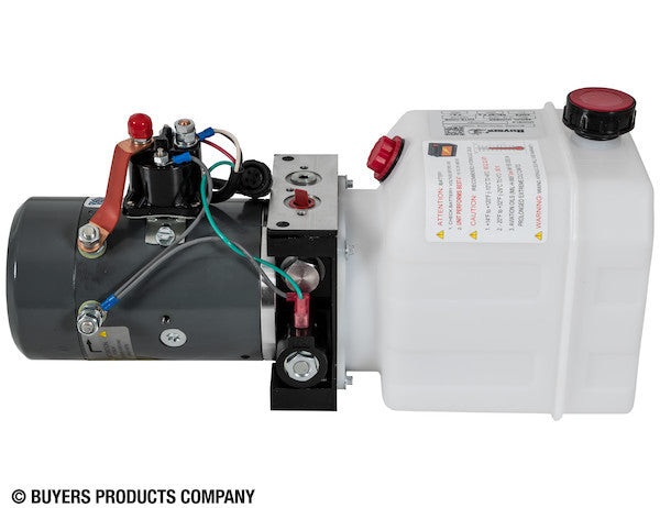 Load image into Gallery viewer, Buyers 3-Way DC Power Unit-Electric Controls Horizontal 0.75 Gallon Poly Reservoir

