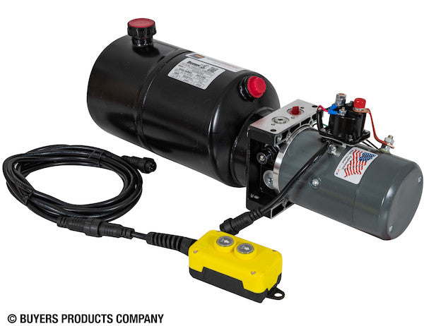 Load image into Gallery viewer, Buyers 3-Way DC Power Unit with 1.5 Gallon Steel Reservoir and Electric Controls
