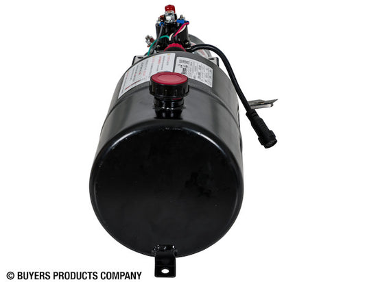 Buyers 3-Way DC Power Unit with 1.5 Gallon Steel Reservoir and Electric Controls