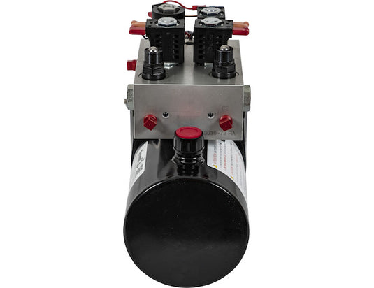 Buyers 4-Way/3-Way DC Power Unit-Electric Controls Horizontal 0.32 Gallon Reservoir